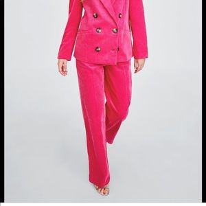 ZARA Hot Pink Corduroy Pants